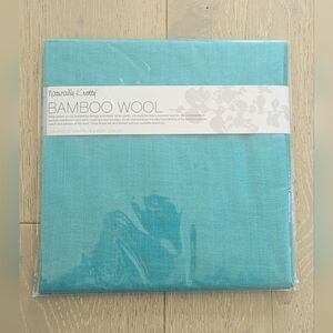 NATURALLY KNOTTY Bamboo Wool Wrap/Scarf in Tiffany Blue NWT